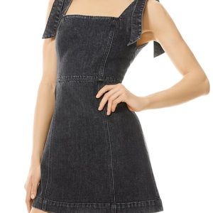 Alice & Olivia Gorgeous Black Denim Dress